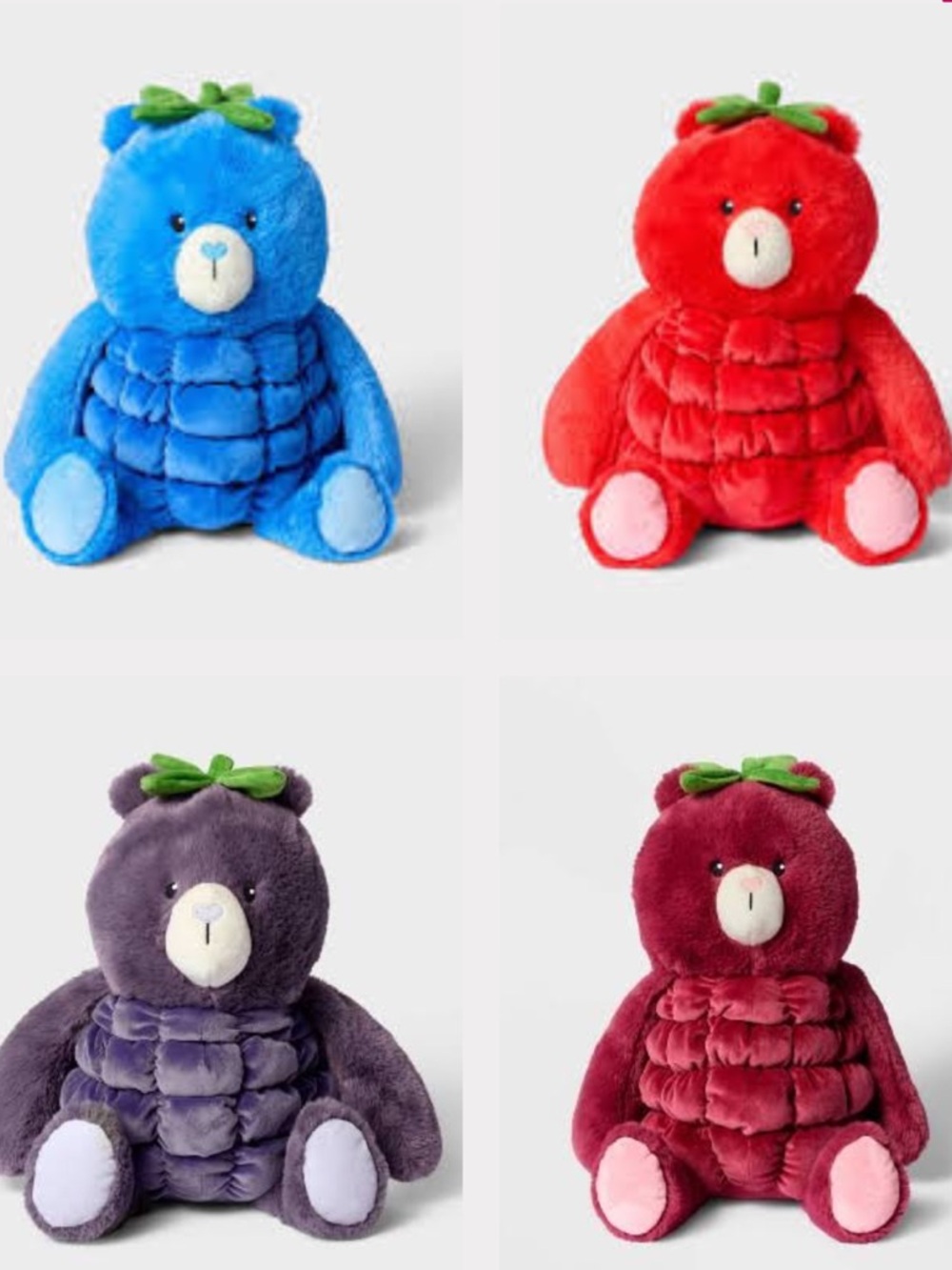 Berry Bear Plush Set of 4